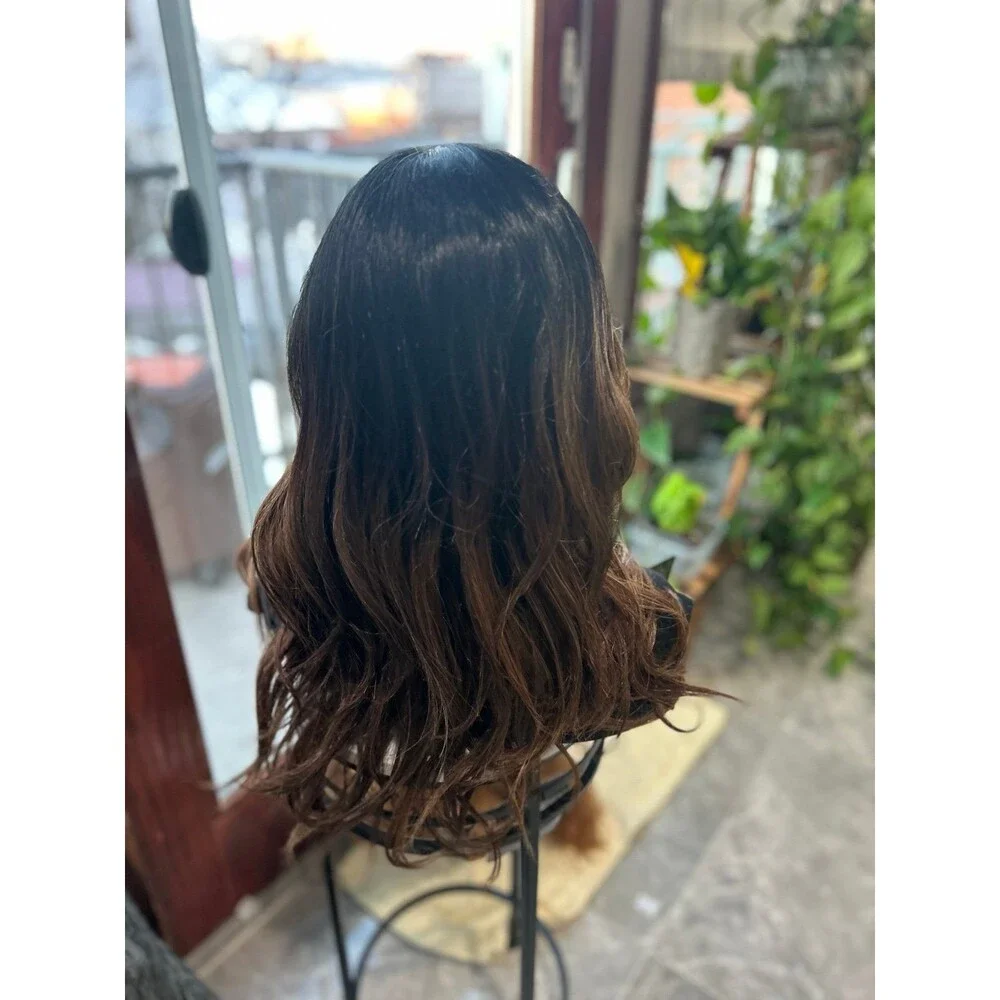 Belle Tress “Peerless 22” wig in color Cinnamon Ginger Balayage New - Picture 6 of 8
